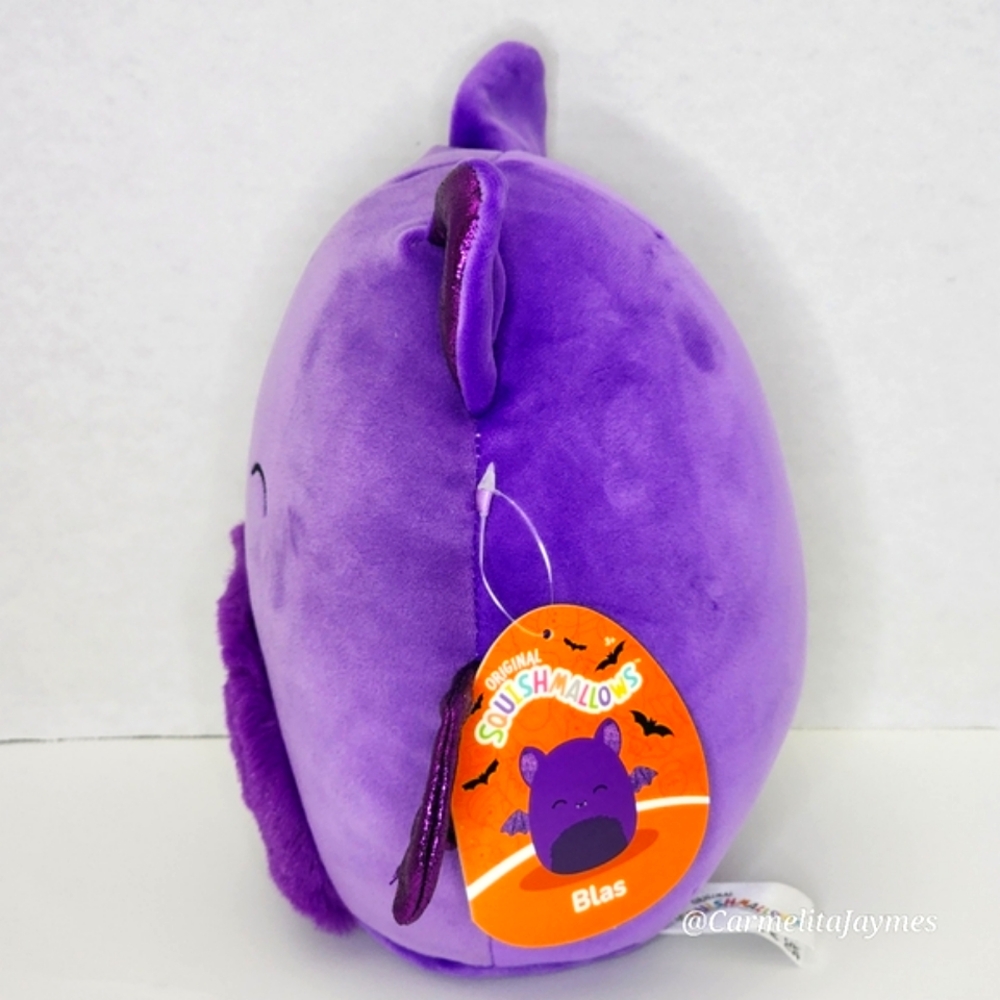 BLAS 🦇 Purple Glitter Bat Halloween 2023 Original Squishmallow ☆ NWT ☆ - Picture 2 of 8